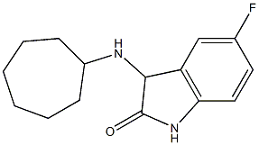 3-(cycloheptylamino)-5-fluoro-2,3-dihydro-1H-indol-2-one 구조식 이미지