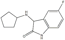 3-(cyclopentylamino)-5-fluoro-2,3-dihydro-1H-indol-2-one 구조식 이미지