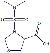 3-(dimethylsulfamoyl)-1,3-thiazolidine-4-carboxylic acid Structure