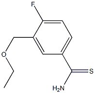 3-(ethoxymethyl)-4-fluorobenzenecarbothioamide 구조식 이미지