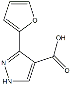 3-(furan-2-yl)-1H-pyrazole-4-carboxylic acid Structure