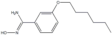 3-(hexyloxy)-N'-hydroxybenzene-1-carboximidamide Structure