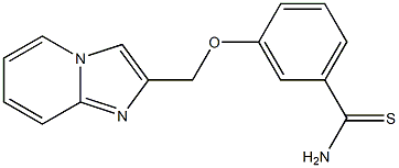 3-(imidazo[1,2-a]pyridin-2-ylmethoxy)benzenecarbothioamide 구조식 이미지