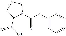 3-(phenylacetyl)-1,3-thiazolidine-4-carboxylic acid Structure