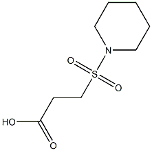 3-(piperidine-1-sulfonyl)propanoic acid Structure