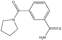 3-(pyrrolidin-1-ylcarbonyl)benzenecarbothioamide Structure