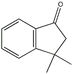 3,3-dimethyl-2,3-dihydro-1H-inden-1-one 구조식 이미지