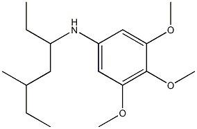 3,4,5-trimethoxy-N-(5-methylheptan-3-yl)aniline Structure