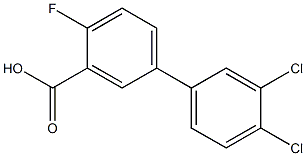 3',4'-dichloro-4-fluoro-1,1'-biphenyl-3-carboxylic acid Structure