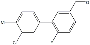 3',4'-dichloro-6-fluoro-1,1'-biphenyl-3-carbaldehyde Structure
