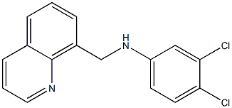 3,4-dichloro-N-(quinolin-8-ylmethyl)aniline 구조식 이미지