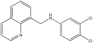 3,4-dichloro-N-(quinolin-8-ylmethyl)aniline Structure