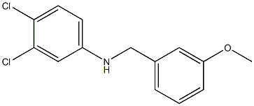 3,4-dichloro-N-[(3-methoxyphenyl)methyl]aniline 구조식 이미지