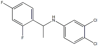 3,4-dichloro-N-[1-(2,4-difluorophenyl)ethyl]aniline 구조식 이미지