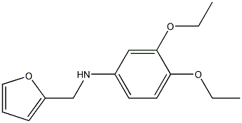 3,4-diethoxy-N-(furan-2-ylmethyl)aniline 구조식 이미지