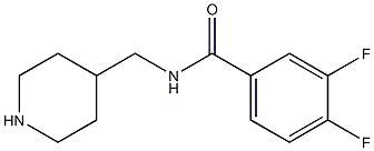 3,4-difluoro-N-(piperidin-4-ylmethyl)benzamide Structure