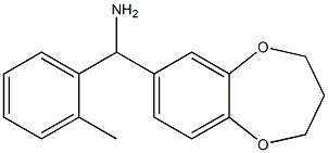 3,4-dihydro-2H-1,5-benzodioxepin-7-yl(2-methylphenyl)methanamine Structure
