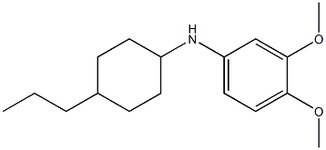 3,4-dimethoxy-N-(4-propylcyclohexyl)aniline Structure