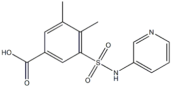 3,4-dimethyl-5-(pyridin-3-ylsulfamoyl)benzoic acid Structure