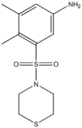 3,4-dimethyl-5-(thiomorpholine-4-sulfonyl)aniline Structure