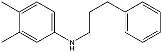 3,4-dimethyl-N-(3-phenylpropyl)aniline Structure