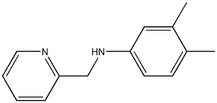 3,4-dimethyl-N-(pyridin-2-ylmethyl)aniline Structure