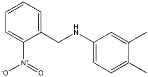 3,4-dimethyl-N-[(2-nitrophenyl)methyl]aniline 구조식 이미지