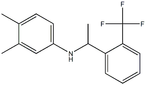 3,4-dimethyl-N-{1-[2-(trifluoromethyl)phenyl]ethyl}aniline 구조식 이미지