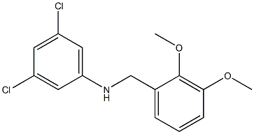 3,5-dichloro-N-[(2,3-dimethoxyphenyl)methyl]aniline 구조식 이미지