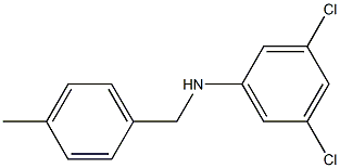 3,5-dichloro-N-[(4-methylphenyl)methyl]aniline Structure