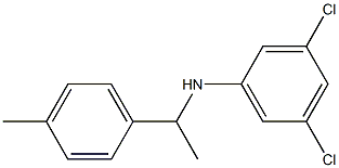 3,5-dichloro-N-[1-(4-methylphenyl)ethyl]aniline 구조식 이미지