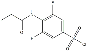 3,5-difluoro-4-propanamidobenzene-1-sulfonyl chloride 구조식 이미지