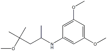 3,5-dimethoxy-N-(4-methoxy-4-methylpentan-2-yl)aniline Structure