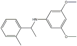3,5-dimethoxy-N-[1-(2-methylphenyl)ethyl]aniline Structure