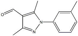 3,5-dimethyl-1-(3-methylphenyl)-1H-pyrazole-4-carbaldehyde 구조식 이미지