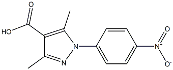 3,5-dimethyl-1-(4-nitrophenyl)-1H-pyrazole-4-carboxylic acid Structure