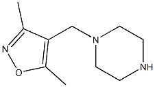 3,5-dimethyl-4-(piperazin-1-ylmethyl)-1,2-oxazole 구조식 이미지