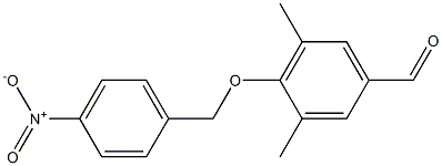 3,5-dimethyl-4-[(4-nitrophenyl)methoxy]benzaldehyde 구조식 이미지
