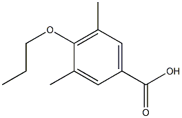 3,5-dimethyl-4-propoxybenzoic acid Structure