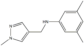 3,5-dimethyl-N-[(1-methyl-1H-pyrazol-4-yl)methyl]aniline Structure