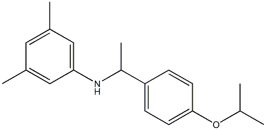 3,5-dimethyl-N-{1-[4-(propan-2-yloxy)phenyl]ethyl}aniline Structure