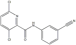 3,6-dichloro-N-(3-cyanophenyl)pyridine-2-carboxamide 구조식 이미지
