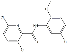 3,6-dichloro-N-(5-chloro-2-methoxyphenyl)pyridine-2-carboxamide Structure