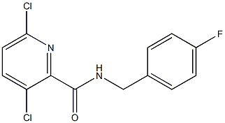 3,6-dichloro-N-[(4-fluorophenyl)methyl]pyridine-2-carboxamide 구조식 이미지