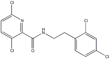 3,6-dichloro-N-[2-(2,4-dichlorophenyl)ethyl]pyridine-2-carboxamide 구조식 이미지