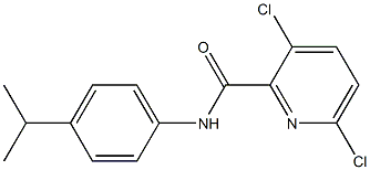 3,6-dichloro-N-[4-(propan-2-yl)phenyl]pyridine-2-carboxamide 구조식 이미지