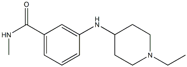 3-[(1-ethylpiperidin-4-yl)amino]-N-methylbenzamide Structure