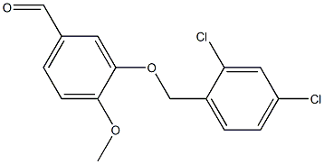 3-[(2,4-dichlorophenyl)methoxy]-4-methoxybenzaldehyde Structure