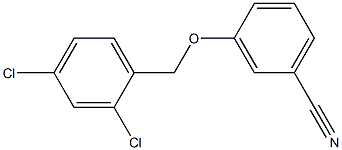 3-[(2,4-dichlorophenyl)methoxy]benzonitrile Structure