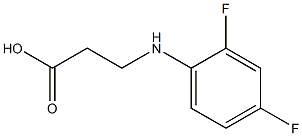 3-[(2,4-difluorophenyl)amino]propanoic acid Structure